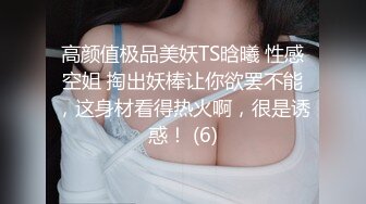 高颜值极品美妖TS晗曦 性感空姐 掏出妖棒让你欲罢不能，这身材看得热火啊，很是诱惑！ (6)