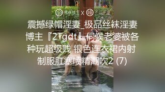 震撼绿帽淫妻_极品丝袜淫妻博主『2Tgdt』伺候老婆被各种玩超级贱 银色连衣裙内射 制服肛塞喷精潮吹2 (7)