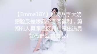 【Emma18Y】推特八字大奶露脸反差婊高价订阅福利，勇闯有人男厕景区超市露出道具紫薇野战啪啪 (2)